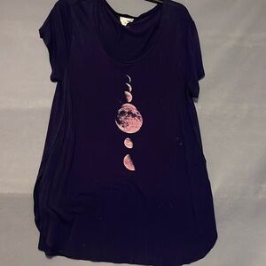 Pacsun- Navy Moon Phases Shirt